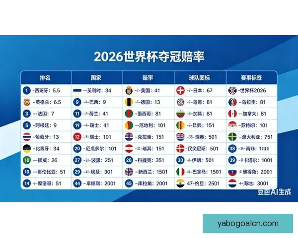 世界杯竞猜赔率全解析及热门赛果预测指南详尽分析